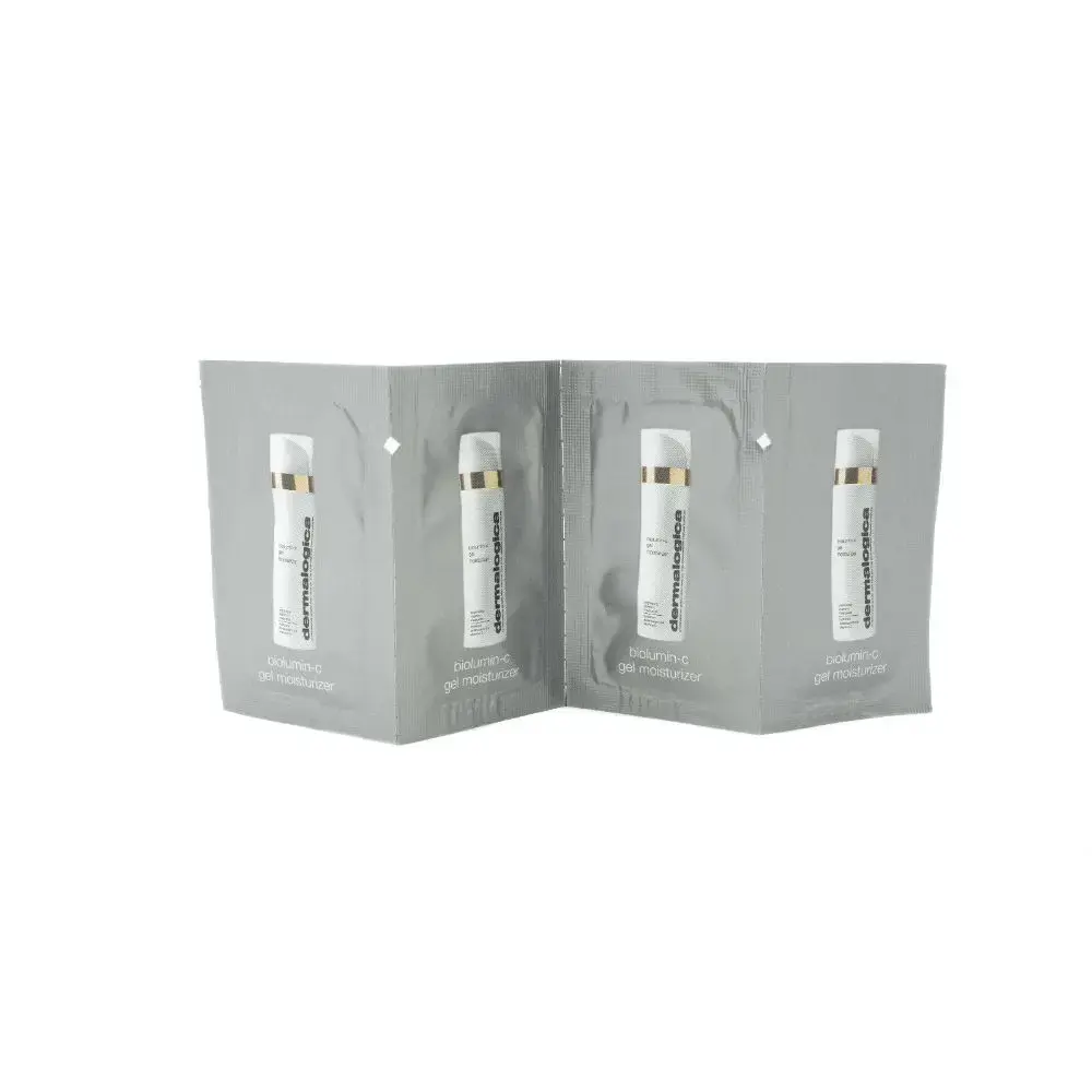 Set, Dermalogica, Biolumin-C, Glycolic Acid, Moisturizing, Gel, For Face, 4 pcs, *Sample