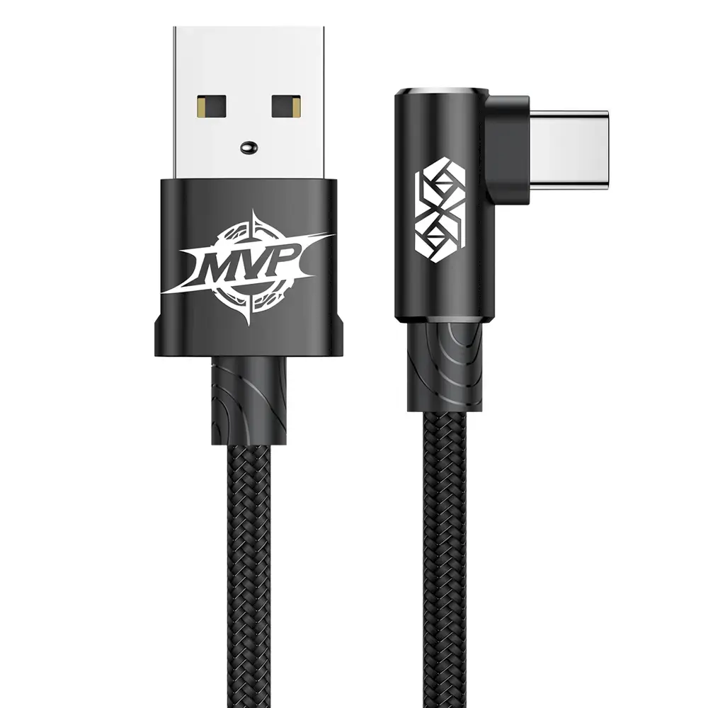 Baseus MVP Elbow Type Cable USB Type-C 1.5A 2M Black (CATMVP-B01)