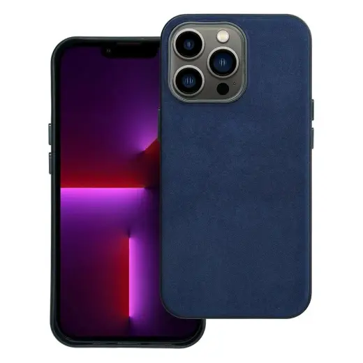 Case for iPhone 13 PRO Woven Mag Cover compatible with MagSafe blue