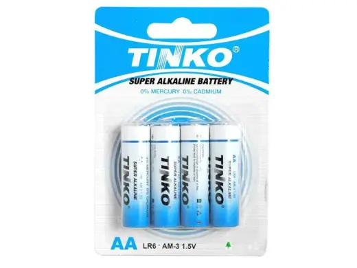 Alkaline battery TINKO AA|LR6 4pcs|blister.