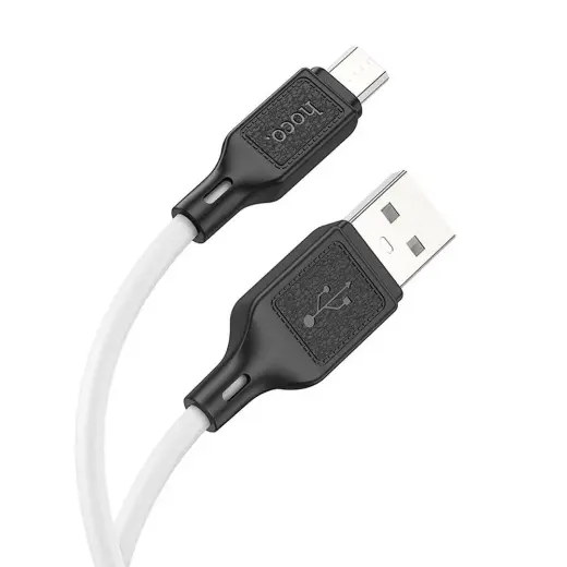 Hoco X90 datu pārraides un uzlādes vads | USB-A uz Micro USB | 12W | 1m | balts