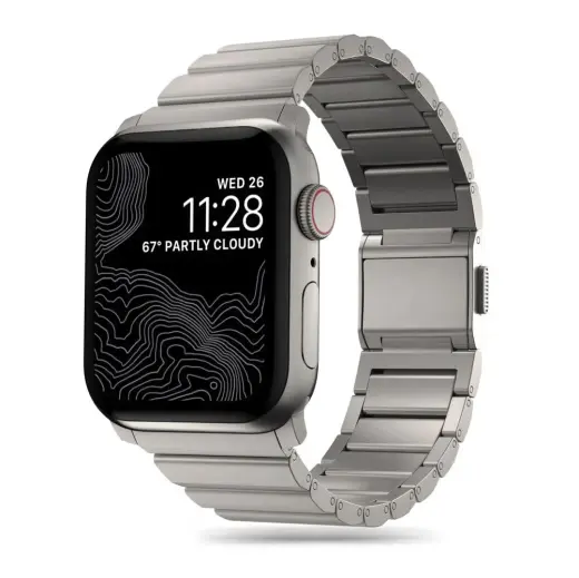 Tech-Protect SteelBand išmaniojo laikrodžio dirželis Apple Watch 4/5/6/7/8/9/SE/Ultra 1/2 (42/44/45/49 mm) | nerūdijantis plienas | pilkas