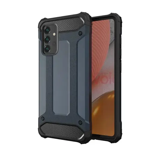 Hybrid Armor telefono dėklas Samsung Galaxy A26 5G (A266) mėlynas
