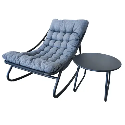 Krēsls atpūtas ar galdiņu 64.5x105x69cm/D:48xH40cm