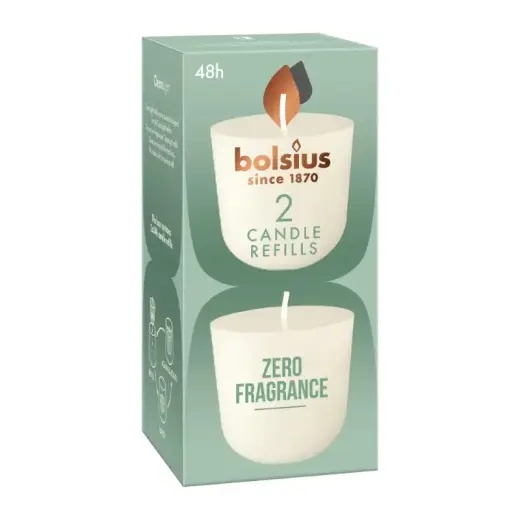 Sveces Clean Light uzpildes sveces 2 gab 0% fragrance 