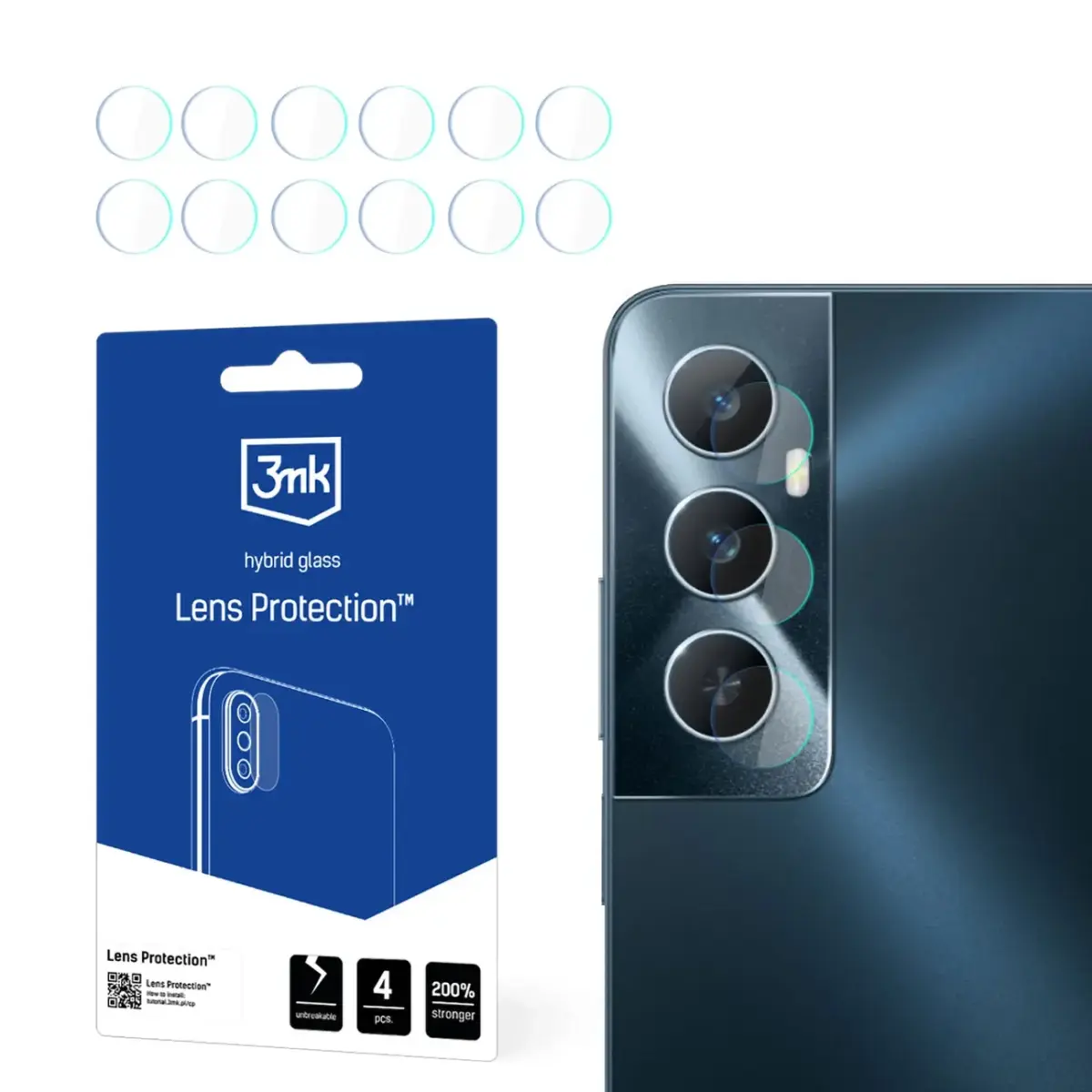 3mk Lens Protectionâ¢ hybrid camera glass for Realme C65