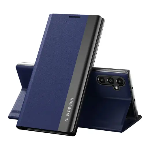 Fusion Sleep Case PRO eco leather book case for Samsung A546 Galaxy A54 5G blue