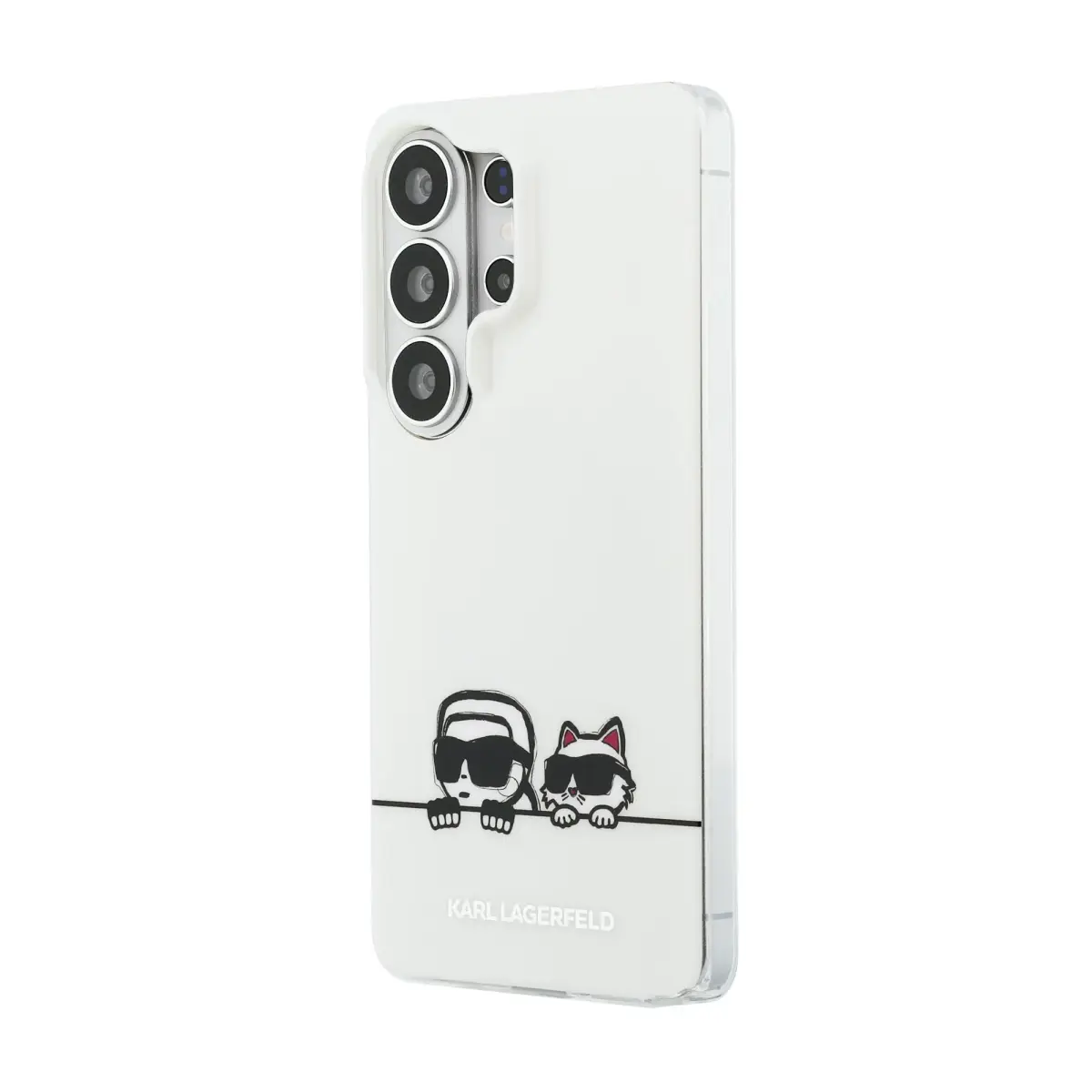 Karl Lagerfeld IML K&CH Peekaboo Logo Magnetic Case for iPhone Samsung Galaxy S26 Ultra White