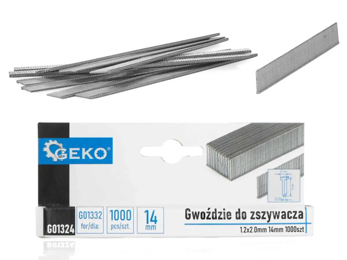 Klambernaelad 1.2 x 2.0mm 14mm, 1000 tk.