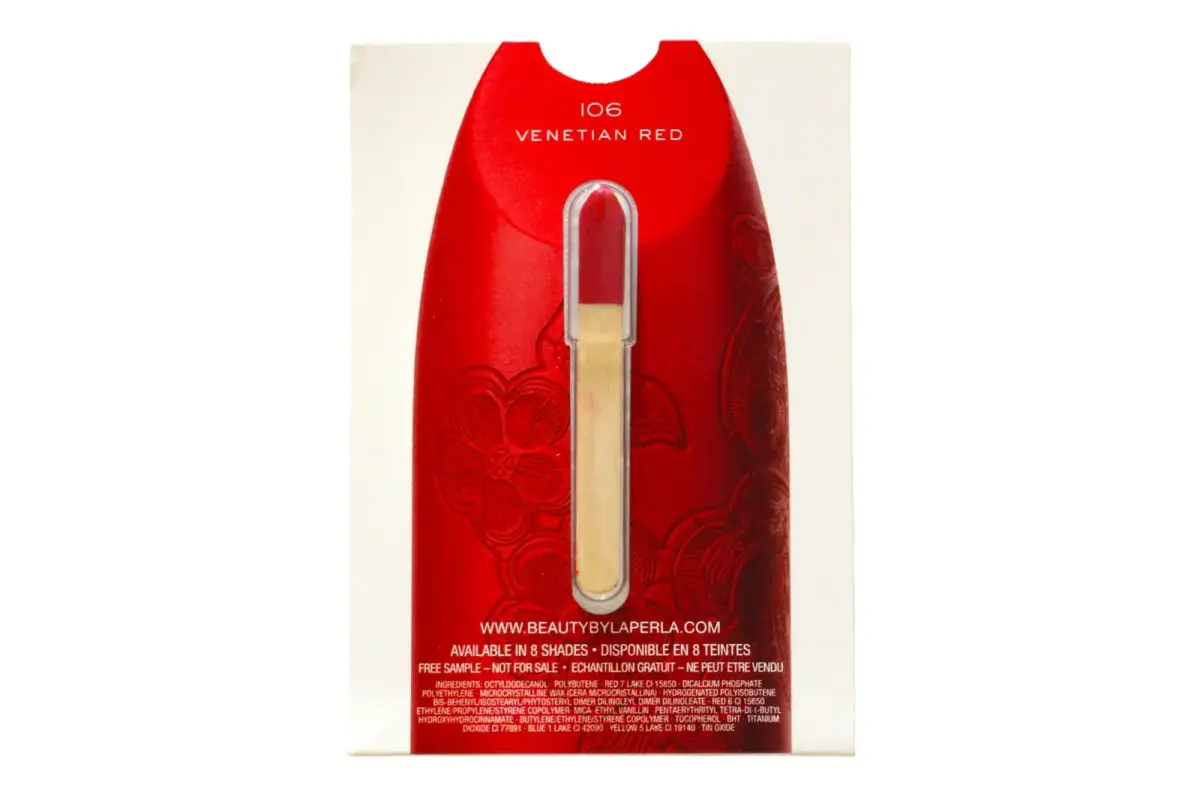 La Perla Matte Silk, Matte, Cream Lipstick, 106, Venetian Red, 0.08 g *Sample
