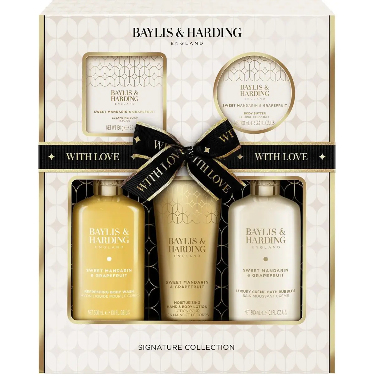 Baylis & Harding, Set Regalo Bellezza, Geschenkset Mandarin & Grapefruit Set 5-tlg (Set per La Cura Del Corpo)