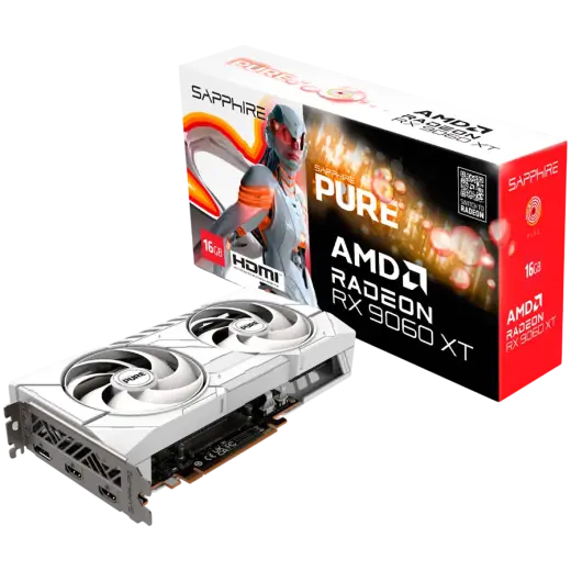 SAPPHIRE PURE AMD RADEON RX 9060 XT GAMING OC 16GB DUAL HDMI / DP
