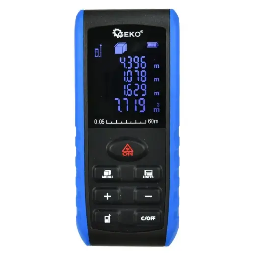 Tālmērs lāzera 60m LCD HD Geko