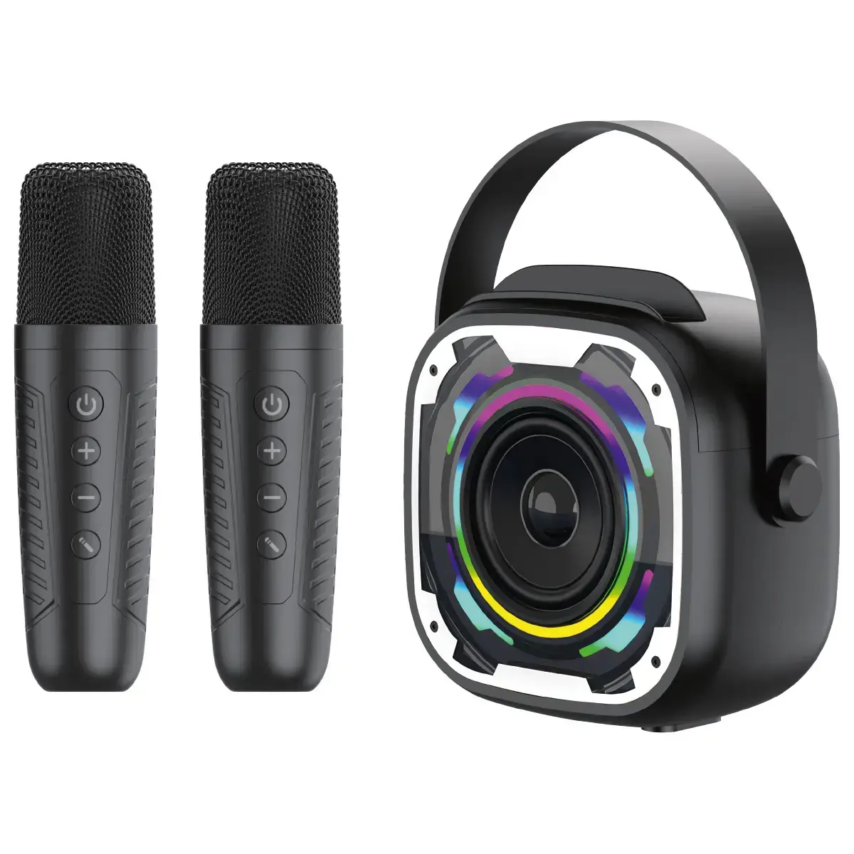 Blavec Portable Bluetooth Speaker WS-08 Karaoke Idol - 8W with 2 microphones (WS08-2MB) black