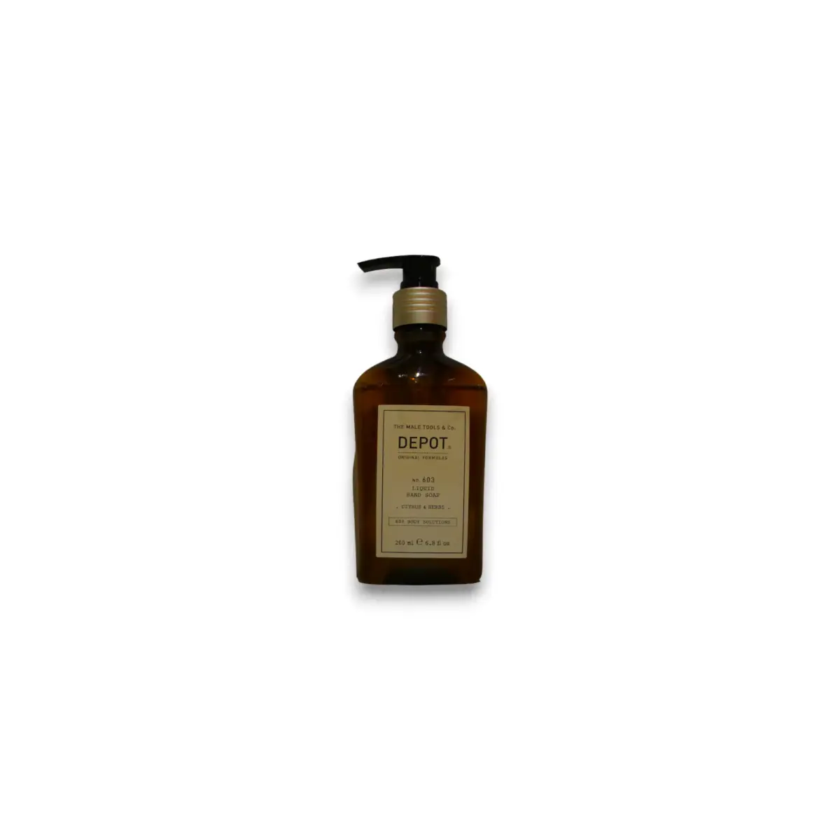 Depot, 600 Body Solutions No. 603, Citrus & Herbs, Sorbitol, Cleansing, Liquid Soap, For Hands, 200 ml