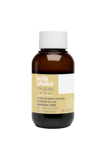 Milk Shake, The Gloss, Ammonia Free, Demi-Permanent Hair Dye, 10.1110AA Intense Ash Platinum Lightest Blond, 60 ml