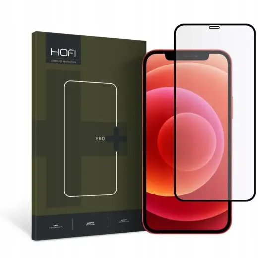 HOFI FULL PRO+ karastatud klaas telefonile iPhone 12 | iPhone 12 Pro, must