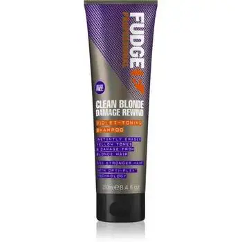 Fudge Clean Blonde Damage Rewind Violet Toning Shampoo - Purple toning shampoo for blonde and highlighted hair 250ml