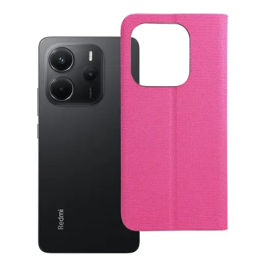 SENSITIVE Book case for XIAOMI Redmi Note 14 4G (GLOBAL - 164,84mm x 78,15mm x 8,16mm) light pink