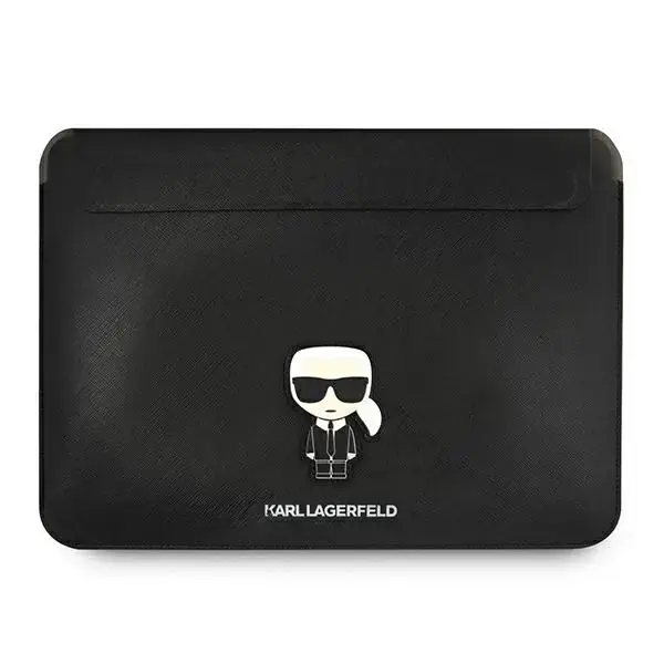 Karl Lagerfeld Saffiano Ikonik Computer Sleeve 16" Black