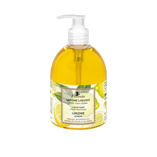 Florinda, Cotton Flowers, Powdery, Cleansing, Liquid Soap, Face & Body & Hands, 500 ml