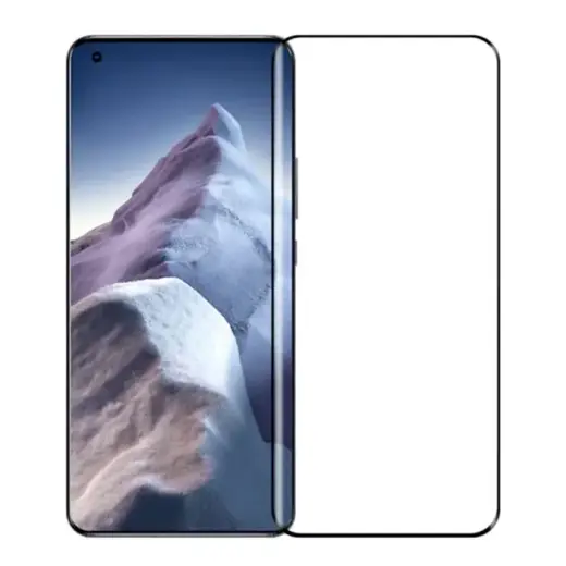 Fusion 5D glass aizsargstikls pilnam ekrānam Xiaomi Mi 11 Ultra melns