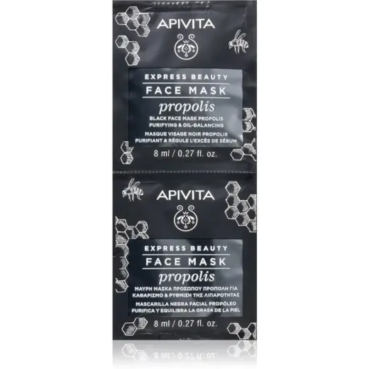 Set, Apivita, Propolis, Cleansing & Purifying, Mud Mask, For Face, 2 pcs, 8 ml