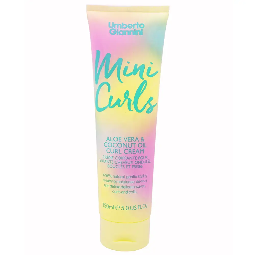 Umberto Giannini, Mini Curls, Aloe Vera, Hair Styling Cream, Light To Medium Hold, 150 ml