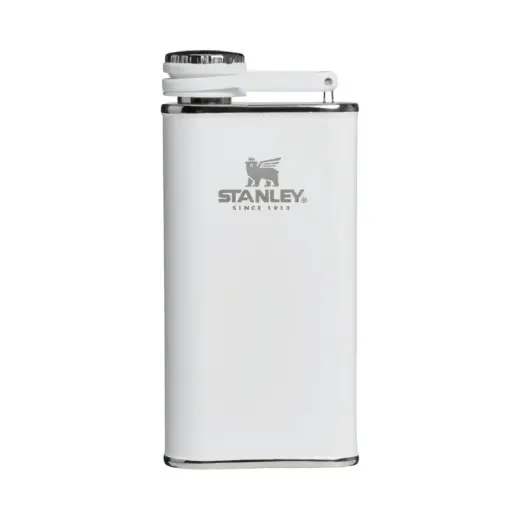 Blašķe The Easy-Fill Wide Mouth Flask 0,23L glancēti balta 