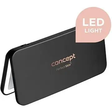 Concept KZ2020 Black LED Illuminated Cosmetic Pocket Mirror