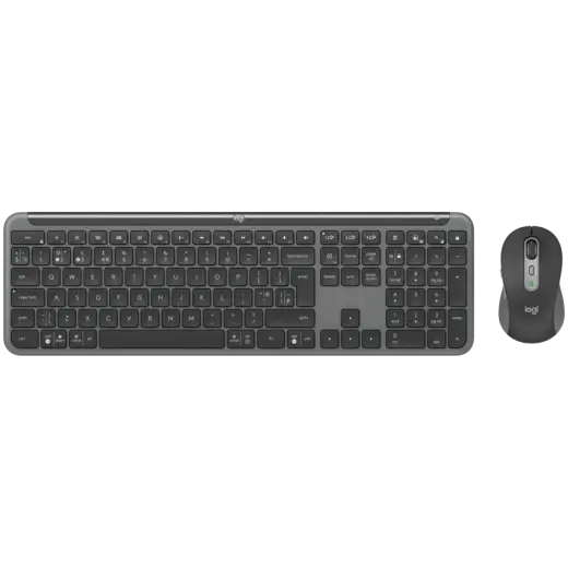 LOGITECH Signature Slim Wireless Keyboard and Mouse Combo MK950 - GRAPHITE - PAN - 2.4GHZ/BT - NORDIC-613