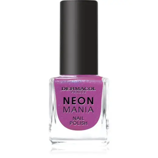 Dermacol Neon Mania Nail Polish Shade 3 Purple Pulse 5 Ml