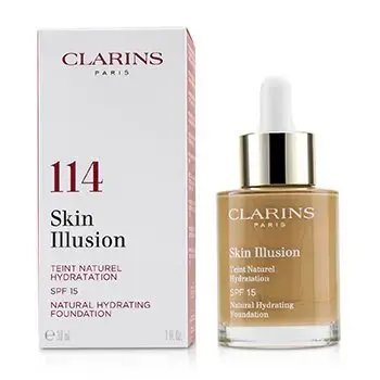 Clarins Skin Illusion Natural Hydrating Foundation Spf15 114 Cappuccino 30ml