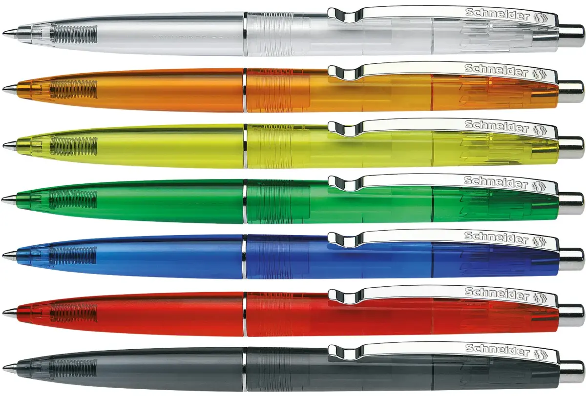 Lodīšu pildspalva SCHNEIDER ICY COLOURS K20, asorti caurspīdīgs korpuss, zila