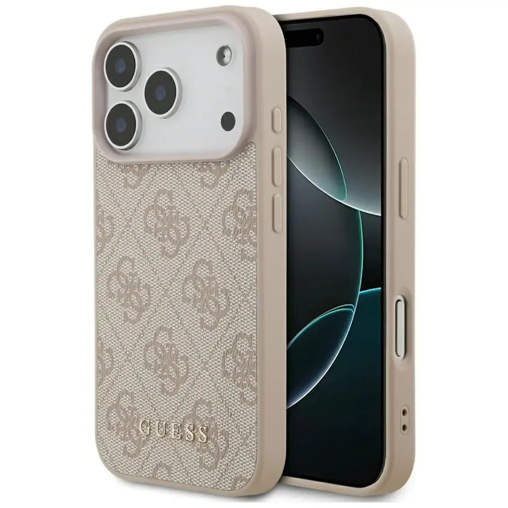 Guess 4G Classic maciņš telefonam iPhone 17 Pro rozā
