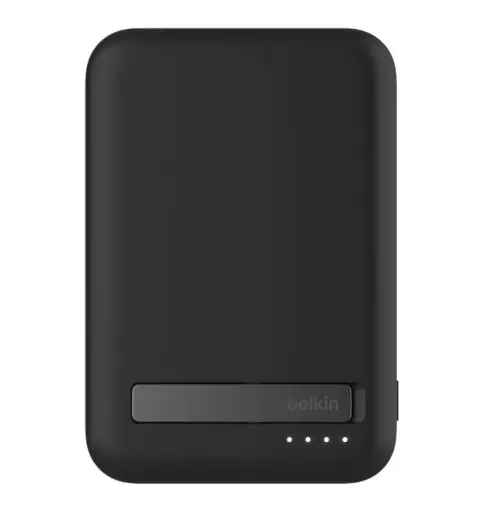 Ārējais akumulators ar statīvu 8000mAh Qi2 MagSafe Melns