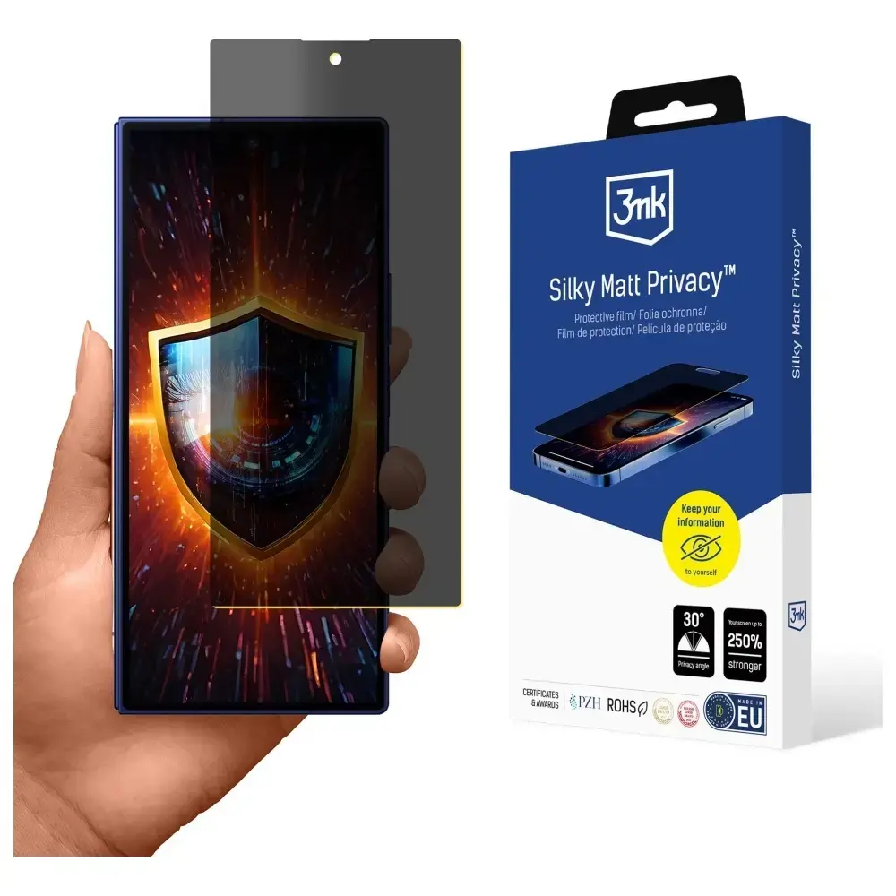 3mk Silky Matt Privacy aizsargplēve telefona ekrānam Samsung Galaxy Z Fold 7 (F966) (privātuma efekts)