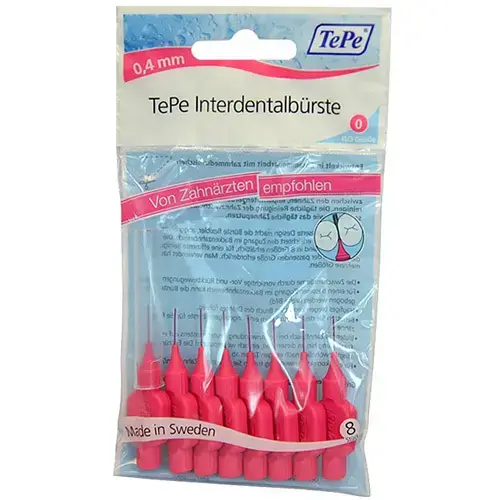 TePe Interdental Brushes Original Pink 8 X 0.4mm Brushes