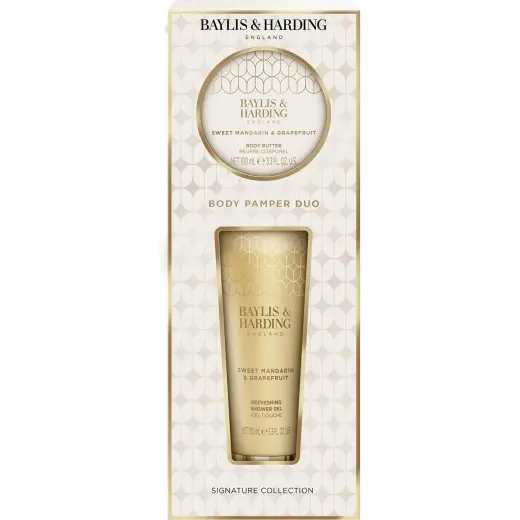Baylis & Harding, Set Regalo Bellezza, Geschenkset Mandarin & Grapefruit Set 2-tlg (Set per La Cura Del Corpo)