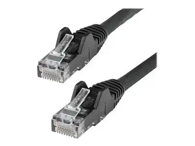 StarTech.com 5m LSZH CAT6 Ethernet Cable, 10 Gigabit Snagless RJ45 100W PoE Network Patch Cord with Strain Relief, CAT 6 10GbE UTP, Black, Individually Tested|ETL, Low Smoke Zero Halogen - Category 6 - 24AWG (N6LPATCH5MBK) - patch cable - 5 m - black