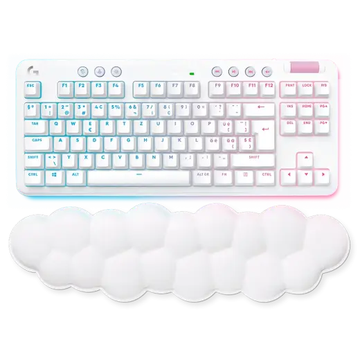 LOGITECH G715 TKL LIGHTSPEED RGB Wireless Gaming Keyboard - OFF WHITE - US INT'L - LINEAR