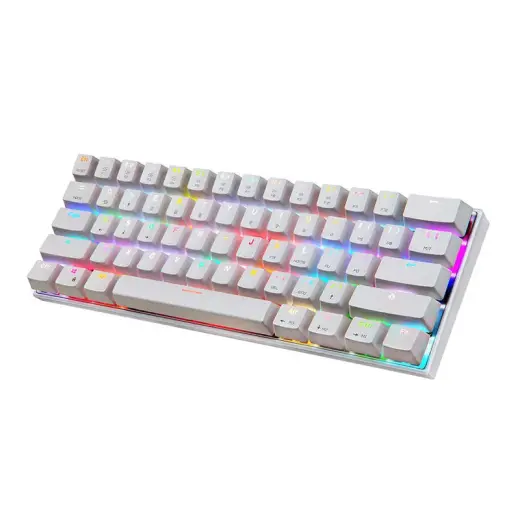 Wireless mechanical gaming keyboard Motospeed CK62 Bluetooth (white)