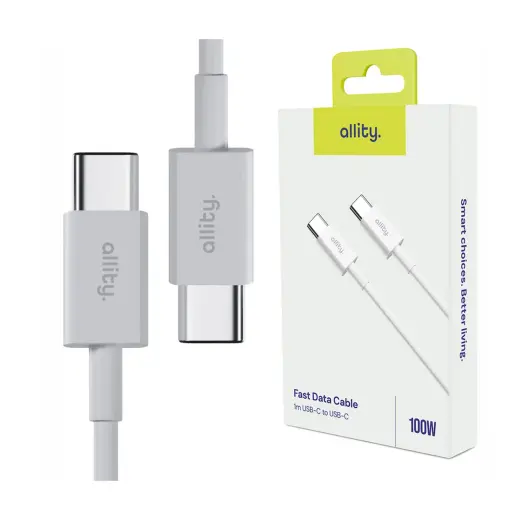 Allity cable AUC-03 USB-C - USB-C 1.0 m 100W white