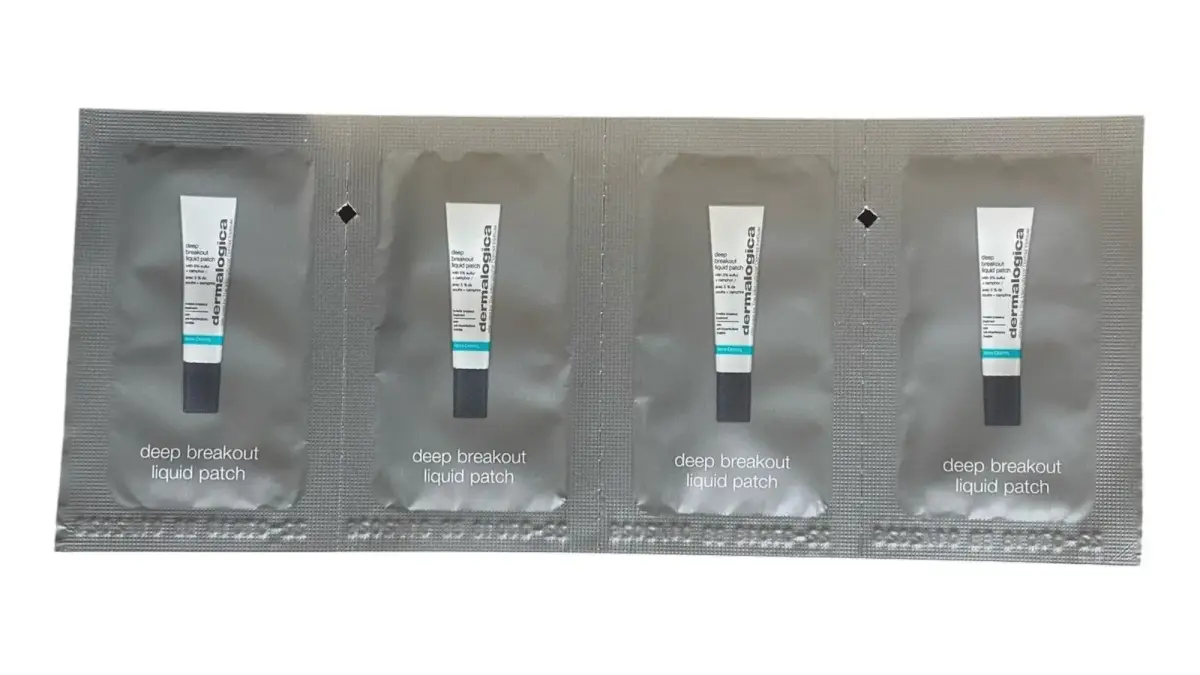 Set, Dermalogica, Deep Acne Liquid Patch, Sulfur, Anti-Acnee, Local Treatment Lotion, For Acne Prone Skin, For Face, 4 pcs, *Sample
