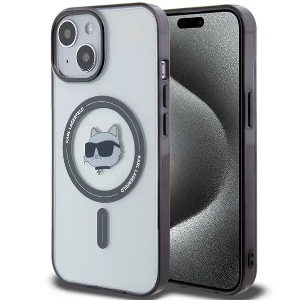 Karl Lagerfeld KLHMP15MHCHNOTK iPhone 15 Plus | 14 Plus 6.7" transparent hardcase IML Choupette`s Head MagSafe