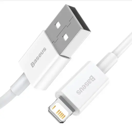 Baseus CALYS-A02 Superior Fast Charging Cable Lightning 2.4A 1m White (Damaged Package)