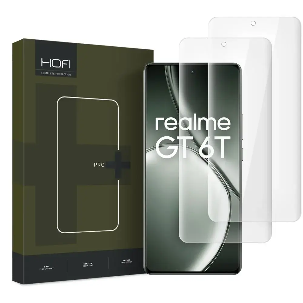 HOFI UV GLASS PRO+ 2-PACK REALME GT 6 | GT 6T CLEAR TEMPERED GLASS