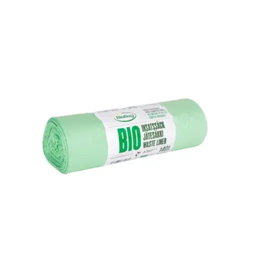 Atkritumu maisi kompostējami BioBag 140/190L (10 gab. rullī) 17mkr. 87x138cm zaļi