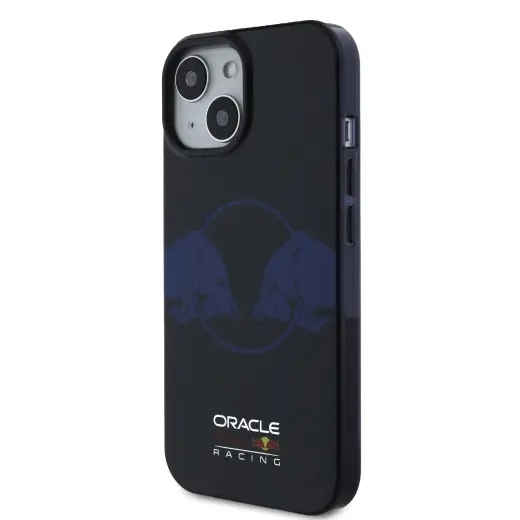 Red Bull PC|TPU Two Bulls telefona maciņš priekš iPhone 15 tumši zils ar MagSafe atbalstu