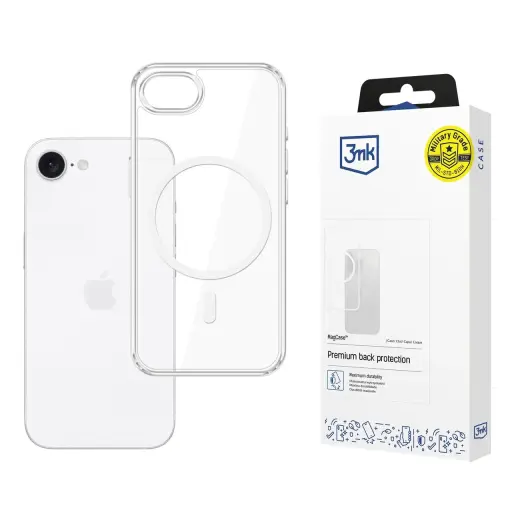 3mk MagCase Case for Apple iPhone 16e | SE4 - Transparent